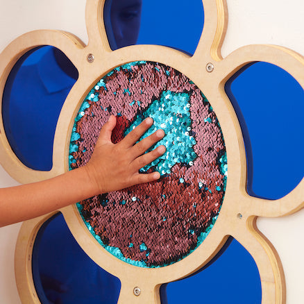 Mark Making Sequin Mirror and Daisy Frames, Sensory Room Walls-AllSensory, Calming and Relaxation, Helps With, Matrix Group, Nature Sensory Room, Sensory Mirrors, Sensory Seeking, Sensory Wall Panels & Accessories, Strength & Co-Ordination, TTS Toys-Learning SPACE