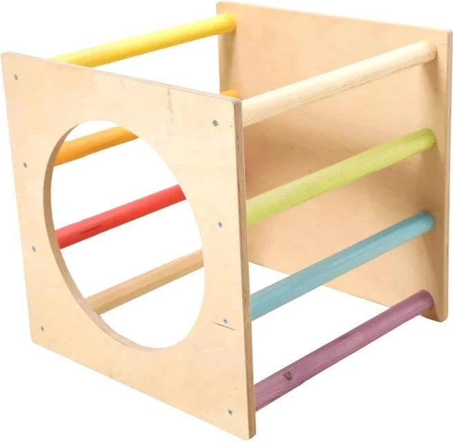 Open Climbing Rainbow Cube-Additional Need, Baby Climbing Frame, Gross Motor and Balance Skills, Helps With, Matrix Group, Sensory Climbing Equipment-Learning SPACE