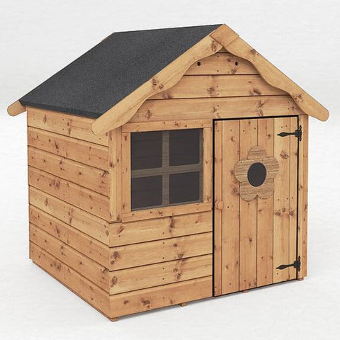 Snug Playhouse - Optional Tower With Slide or Activity Set-Forest School & Outdoor Garden Equipment, Mercia Garden Products, Play Houses, Playground Equipment, Playhouses-Playhouse Only-No Install-Learning SPACE