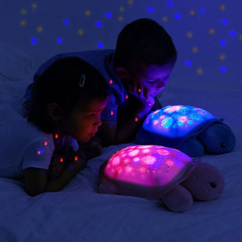 Twinkling Twilight Turtle™ Blue-Night Light, Projector, Sensory Light Up Toys, Sensory Projectors, Sleep Issues, Sound-Learning SPACE