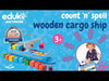 Wooden ABC 123 Cargo Ship