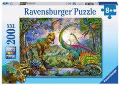 200 Piece Jigsaw Puzzle - Realm Of The Giants Dinosaurs XXL-100-1000 Piece Jigsaw, Dinosaurs. Castles & Pirates, Gifts for 5-7 Years Old, Imaginative Play, Ravensburger Jigsaws-Learning SPACE