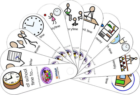 At School Time To Fan-Early Education & Smart Toys-Back To School, Calmer Classrooms, communication, Communication Games & Aids, Deaf & Hard of Hearing, Fans & Visual Prompts, Helps With, Life Skills, Neuro Diversity, Planning And Daily Structure, Play Doctors, Primary Literacy, PSHE, Schedules & Routines, Seasons, Social Stories & Games & Social Skills, Stock, Transitioning and Travel-Learning SPACE