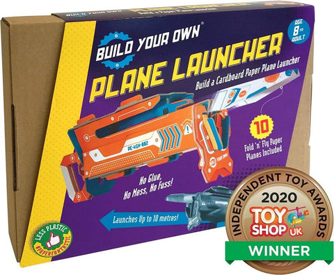 Eco-Friendly Build Your Own Paper Airplane Launcher Kit-Additional Need, Arts & Crafts, Cause & Effect Toys, Craft Activities & Kits, Eco Friendly, Engineering & Construction, Fine Motor Skills, Games & Toys, Gifts for 8+, Helps With, Learning Activity Kits, Paper Engine, S.T.E.M, Technology & Design, Teen Games-Learning SPACE