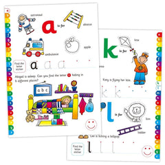 Home Learning Book - Alphabet Sticker-Baby Books & Posters, Early Years Books & Posters, Galt, Learn Alphabet & Phonics, Primary Literacy, Stock-Learning SPACE