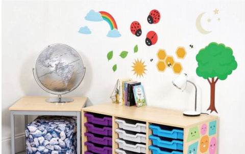 Ladybird Sticker Set-Furniture, Sticker, Wall & Ceiling Stickers, Willowbrook-Learning SPACE