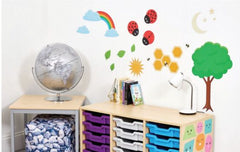 Ladybird Sticker Set-Furniture, Sticker, Wall & Ceiling Stickers, Wall Decor-Learning SPACE