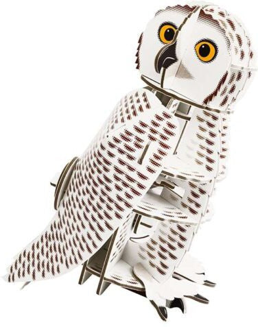 Eco-Friendly Mini Build Your Own Paper Snowy Owl Kit-Arts & Crafts-Additional Need, Arts & Crafts, Craft Activities & Kits, Eco Friendly, Engineering & Construction, Fine Motor Skills, Gifts for 8+, Helps With, Learning Activity Kits, Paper Engine, S.T.E.M, Technology & Design, World & Nature-Learning SPACE