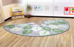 Natural World™ Semi-Circle Placement 3x1.5m Carpet-Corner & Semi-Circle, Kit For Kids, Mats & Rugs, Nature Sensory Room, Neutral Colour, Placement Carpets, Rugs-Learning SPACE