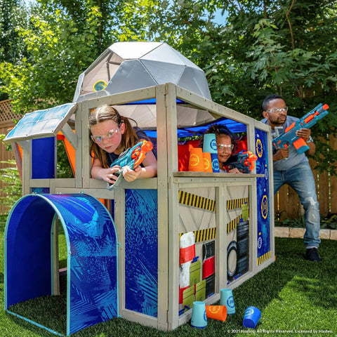 Nerf Geo Strike Headquarters-Building Toys-Active Games, Exercise, Garden Game, Gifts For 3-5 Years Old, Kidkraft Toys, Outdoor Toys & Games, Play Houses-Learning SPACE