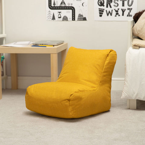 Nursery Smile Chair - Mustard-Bean Bags, Bean Bags & Cushions, Eden Learning Spaces, Nurture Room, Sensory Room Furniture, Stock-Learning SPACE