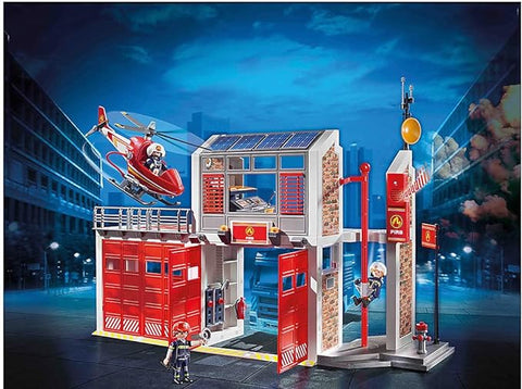 Playmobil® Fire Station-Cars & Transport, Fire. Police & Hospital, Games & Toys, Gifts For 3-5 Years Old, Imaginative Play, Playmobil, Primary Games & Toys, Small World-Learning SPACE
