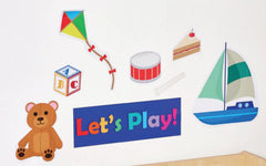 Playroom Sticker Set-Furniture, Sticker, Wall & Ceiling Stickers, Wall Decor-Learning SPACE