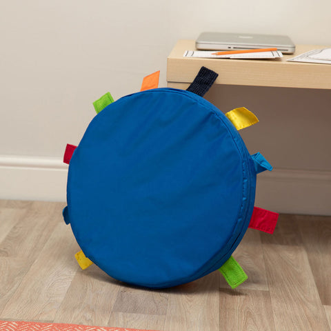 Sensory Touch Tag Carry Cushion - Single-Bean Bags & Cushions, Cushions, Eden Learning Spaces, Nurture Room, Stock, Tactile Toys & Books-Learning SPACE