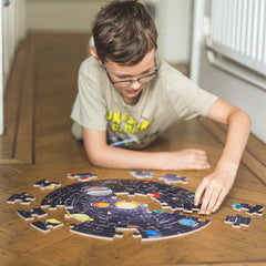 Solar System Circular Floor Puzzle-13-99 Piece Jigsaw, Bigjigs Toys, Outer Space, S.T.E.M, Science Activities-Learning SPACE