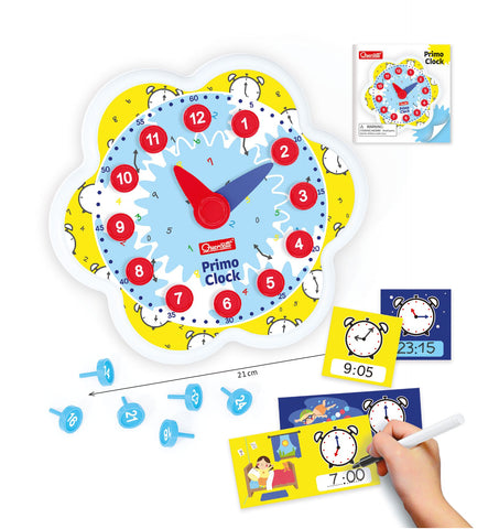Quercetti First Clock - DIY Toy Clock Kit-Craft Activities & Kits, Fine Motor Skills, Time-Learning SPACE